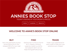 Tablet Screenshot of anniesbooks.com